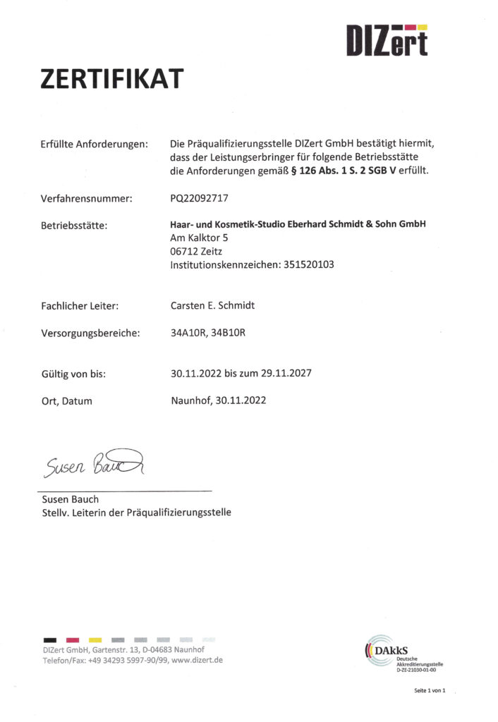 Zertifikat DIZert GmbH